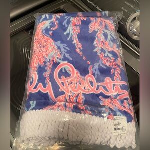 NEW Lilly Pulitzer Beach Towel in Borealis Blue